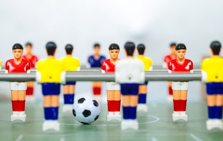 football players foosballの写真素材