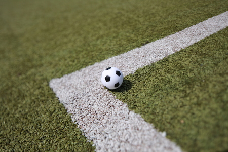 Soccer ball for corner kickの写真素材