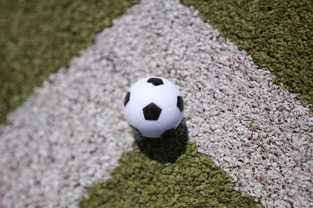Soccer ball for corner kickの写真素材