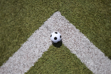 Soccer ball for corner kickの写真素材
