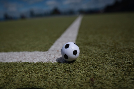 Soccer ball for corner kickの写真素材