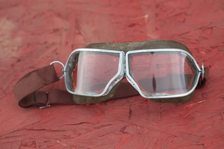 pilot glasses vintage styleの写真素材