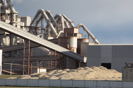 cement factoryの写真素材