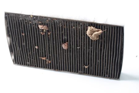 Dirty car air filterの写真素材