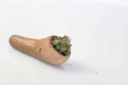 marijuana cannabismarijuana and cannabis. legal drug smoking pipeの写真素材
