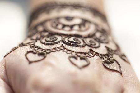 henna drawing mehendiの写真素材