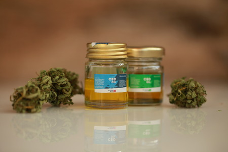 Cannabis oil CBDの写真素材