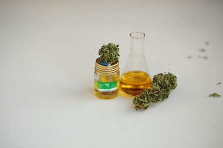 Cannabis oil CBDの写真素材