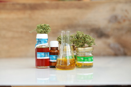 Cannabis oil CBDの写真素材