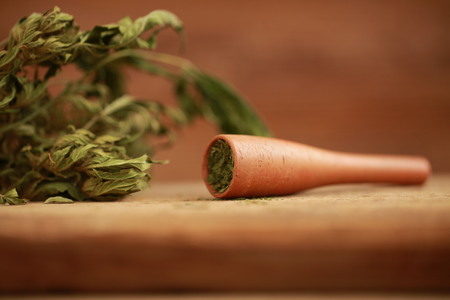 indica Cannabis pipeの写真素材