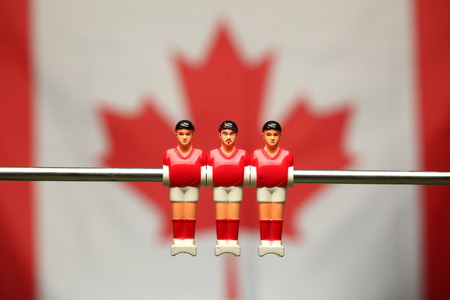 foosball player table soccerの写真素材