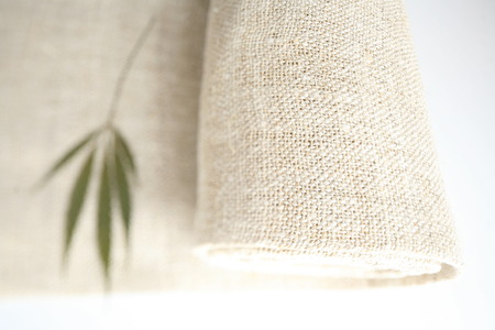 Fabric made from hempの写真素材