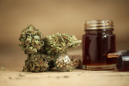 marijuana medical recreation cannabis oil cbdの写真素材