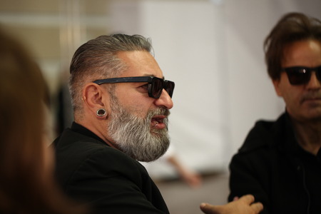 Belarus, Minsk, April, 13, 2019. Fashion show of Belarusian designers at the Belarusian Fashion Week.のeditorial素材