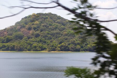 Sri Lanka, Colombo, March 2014 .  view from window  car  road  landscapeのeditorial素材