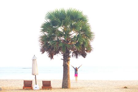 Sri Lanka, Colombo,March 2014. beach resort tropicalのeditorial素材