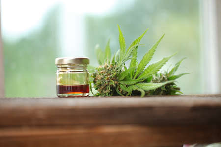 Medical marijuana cannabis cbd oilの写真素材