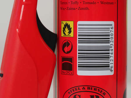 universal butane gas cylinder for lighter. Belarus Minsk 2021のeditorial素材