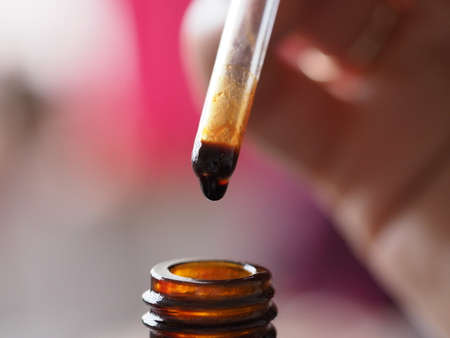 Belarus, Minsk, 2021. therapeutic grade essential oils at a health lectureのeditorial素材