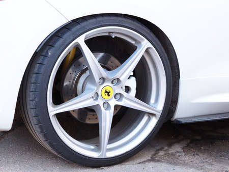 Belarus, Minsk, 2021.car wheel tuning low profileのeditorial素材