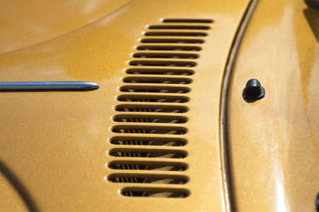 air intake grille on the body of a retro carの写真素材