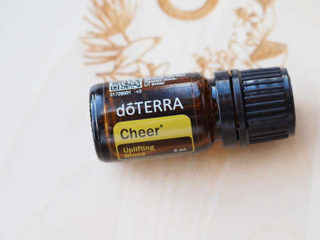 Belarus, Minsk, 2021. therapeutic grade essential oils at a health lectureのeditorial素材