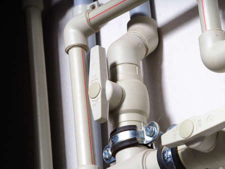 belarus, minsk, 2021.pipes and equipment of the heating system homeのeditorial素材