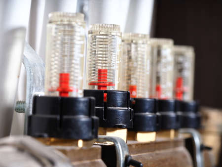belarus, minsk, 2021.pipes and equipment of the heating system home