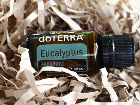 Belarus, Minsk, 2021. therapeutic grade essential oils at a health lectureのeditorial素材