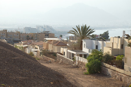 View of the old town of Alicante, Costa Blanca, Spainの写真素材