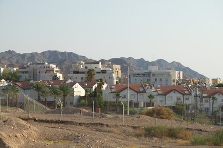 Houses in the mountains of Egypt, Sharm El Sheikh.の写真素材