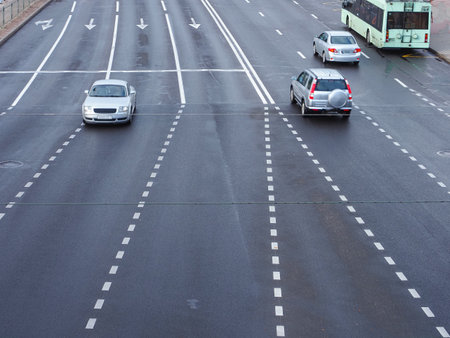 Traffic on the road.の写真素材