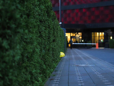 street in the city at night, photo as a background, digital imageの写真素材