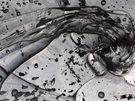 abstract image macro photography of stained glassの写真素材