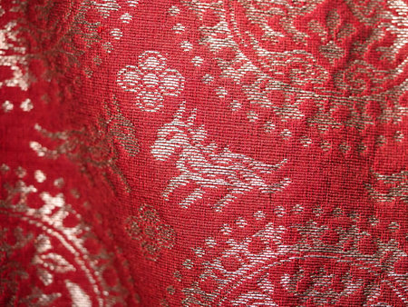 fragment detail of clothing pattern of the Belarusian costume
