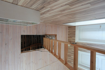 interior of a new house, modern design, closeup of photoの写真素材