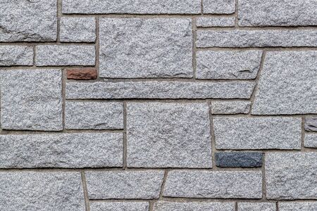 Gray brick wall texture background pattern inside or outsideの写真素材
