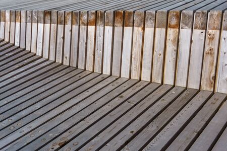 Wooden desk texture or backgroundの写真素材