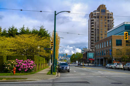 Vancouver Canada - April 24, 2017, Modern City Architectureのeditorial素材