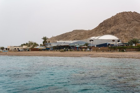 EILAT, ISRAEL - March 28, 2018: The Underwater Observatory Marine Park at a coast near Eilat, Israelのeditorial素材