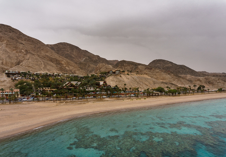 EILAT, ISRAEL - March 28, 2018: The Underwater Observatory Marine Park at a coast near Eilat, Israelのeditorial素材