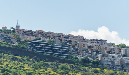 Tiberias, Israel - March 31, 2018: Street view in the old city of Tiberias Israel.のeditorial素材