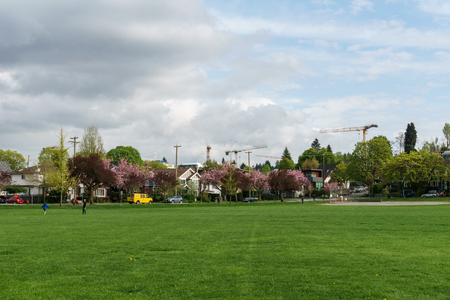 VANCOUVER, CANADA - April 30 2018: douglas park in Vancouver BC Canadaのeditorial素材