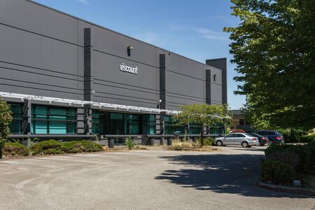BURNABY, CANADA - JUNE 11, 2019: viscount brand modern manufacture building and warehouse.のeditorial素材
