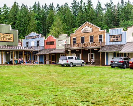 MAPLE RIDGE, CANADA - JULY 5, 2019: country house countryside at Timberline ranch camp and retreat centreのeditorial素材