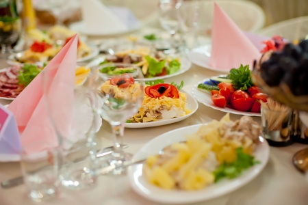 Banquet tableの写真素材
