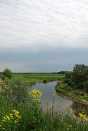 River Western Bug in green trees banks