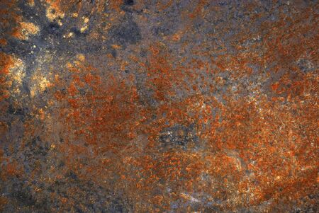 Rusty metal surface, red pattern