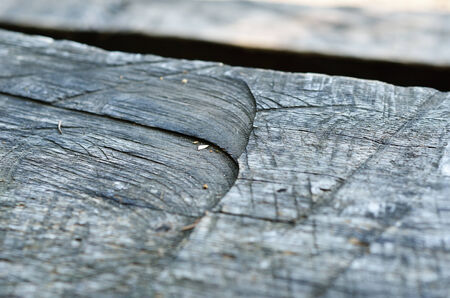Texture of the old plank is photographed closely.の写真素材