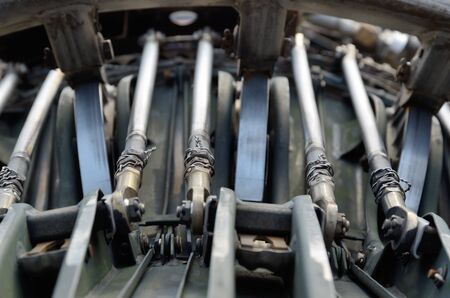 Machine of the airplane from withinの写真素材